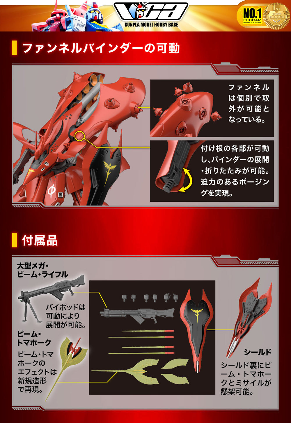 Bandai Gunpla High Grade Universal Century 1/144 HGUC MSN-04II Nightingale Plastic Model Action Toy VCA Gundam Singapore