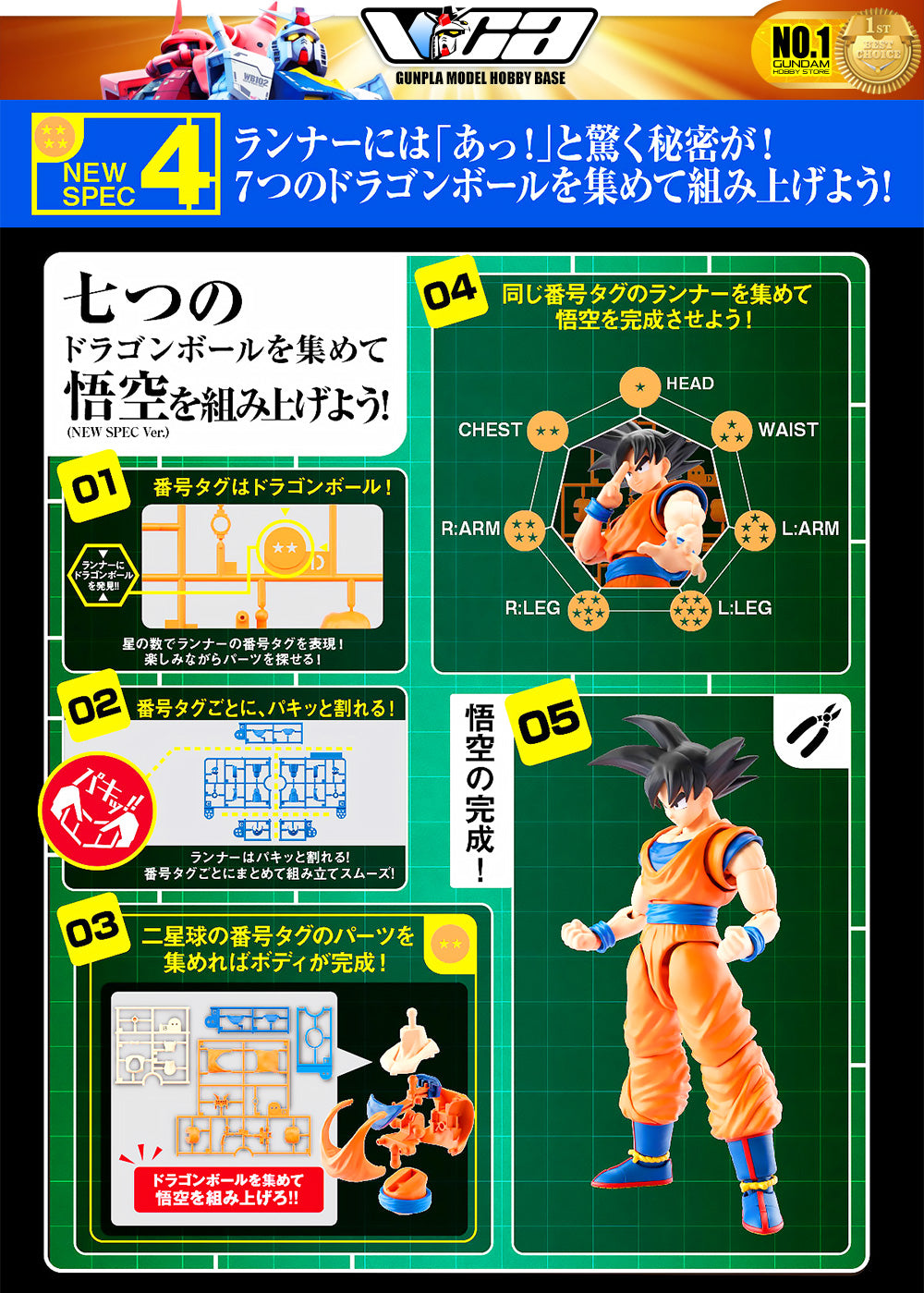 Bandai Figure-Rise Standard FRS Son Goku New Spec Ver Plastic Model Action Toy VCA Dragon Ball Singapore