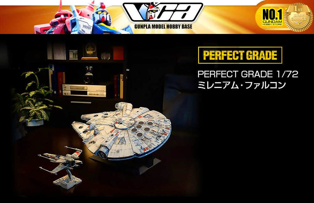 Bandai Star Wars Perfect Grade 1/72 Large Scale PG Millennium Falcon Plastic Model Kit Toy VCA Gundam Singapore