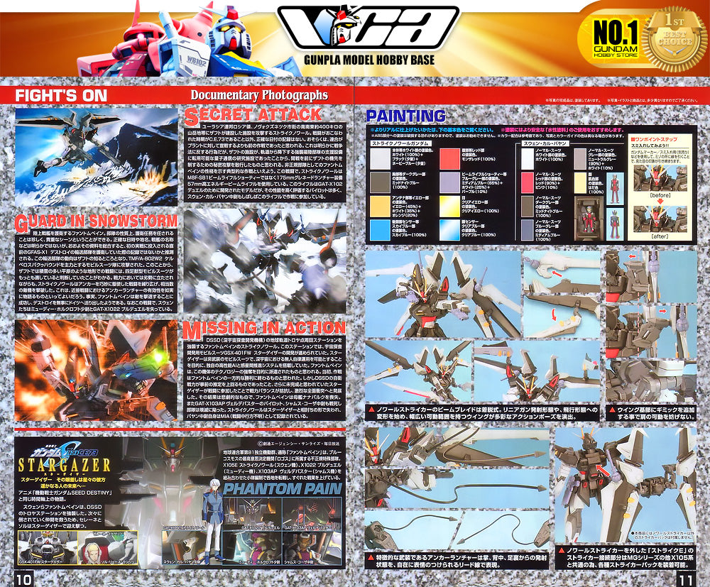 Bandai Gunpla Master Grade 1/100 MG Strike Noir Gundam 塑料模型动作玩具套件 VCA China