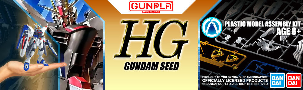 Bandai® GUNPLA® High Grade Gundam Seed (HGGS) Gundam Model Kits