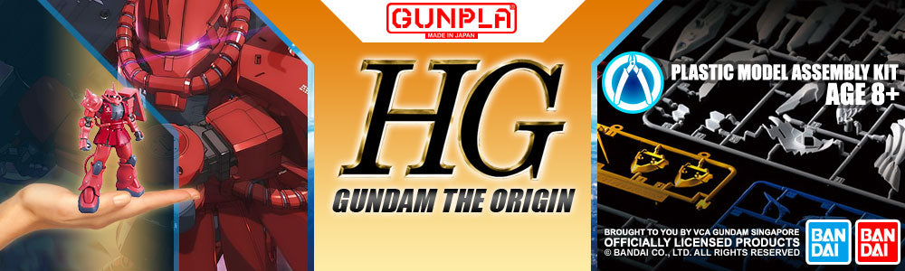 Bandai® GUNPLA® High Grade Gundam The Origin (HGGTO) Gundam Model Kits