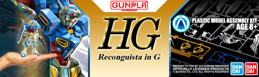 Bandai® GUNPLA® High Grade Reconguista In G (HGRIG) Gundam Model Kits