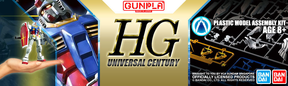 Bandai® GUNPLA® High Grade Universal Century (HGUC) Gundam Model Kits