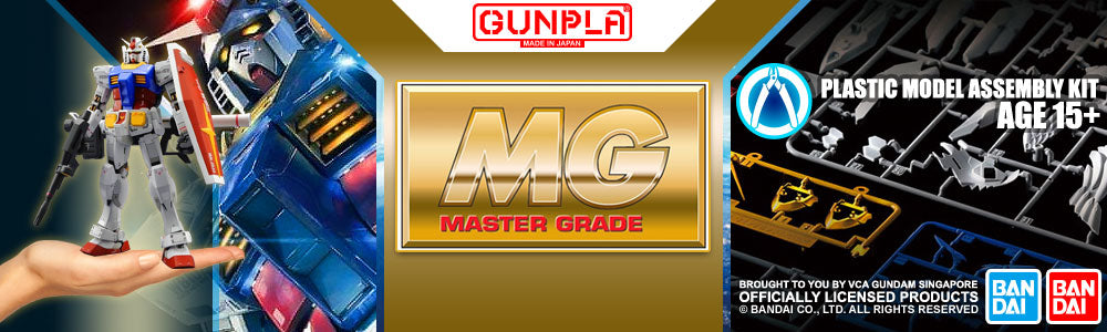 Bandai® GUNPLA® Master Grade (MG) Gundam Model Kits