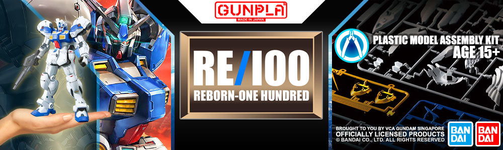 Bandai® GUNPLA® Reborn One Hundred (RE100) Gundam Model Kits