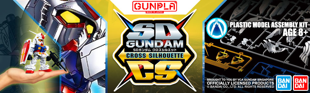 Bandai® GUNPLA® Gundam SD Cross Silhouette Model Kits