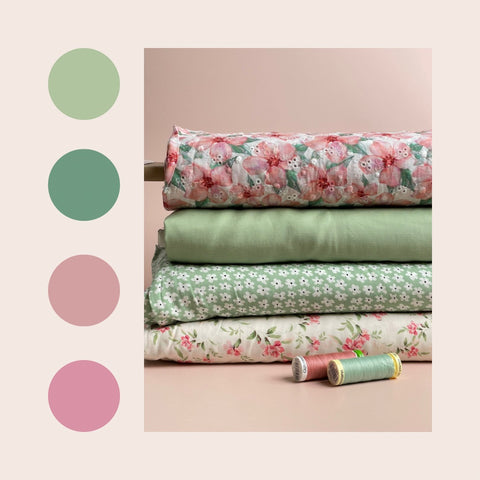 Spring colour palette fabrics