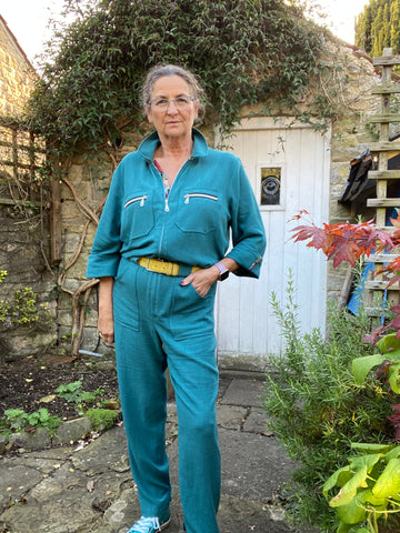 Blanca Flight Suit in Flow Viscose Linen Blend by Janet – Lamazi Fabrics