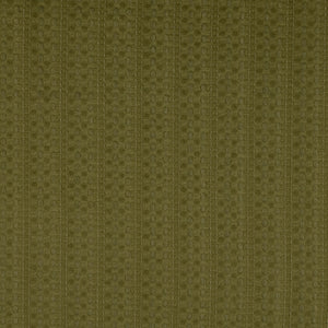 REMNANT 1.05 Metres - Grace Embroidered Cotton Fabric - Khaki
