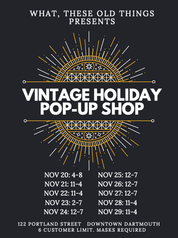 Vintage Holiday Pop Up Shop