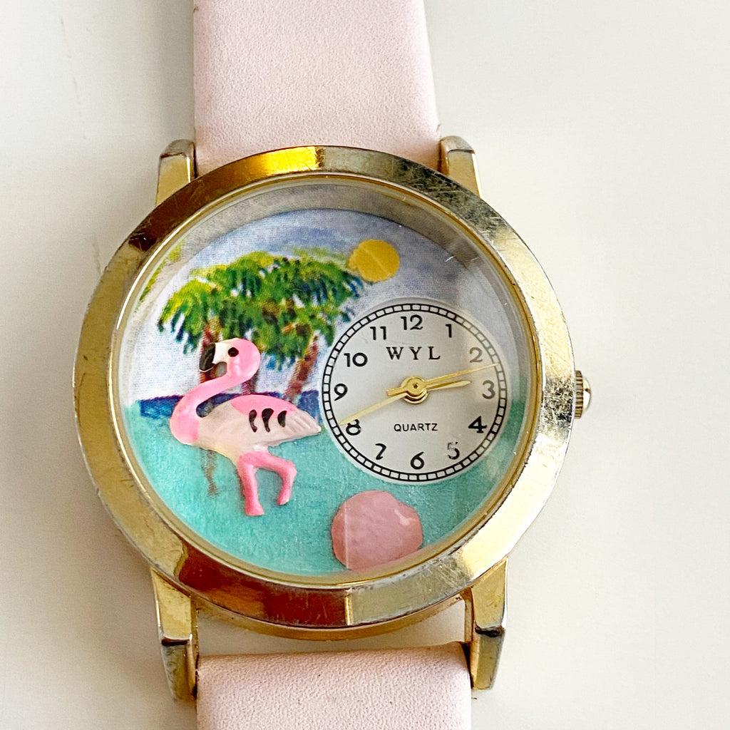 WYL Pink Flamingo Watch for @xcarex – What These Old Things NS