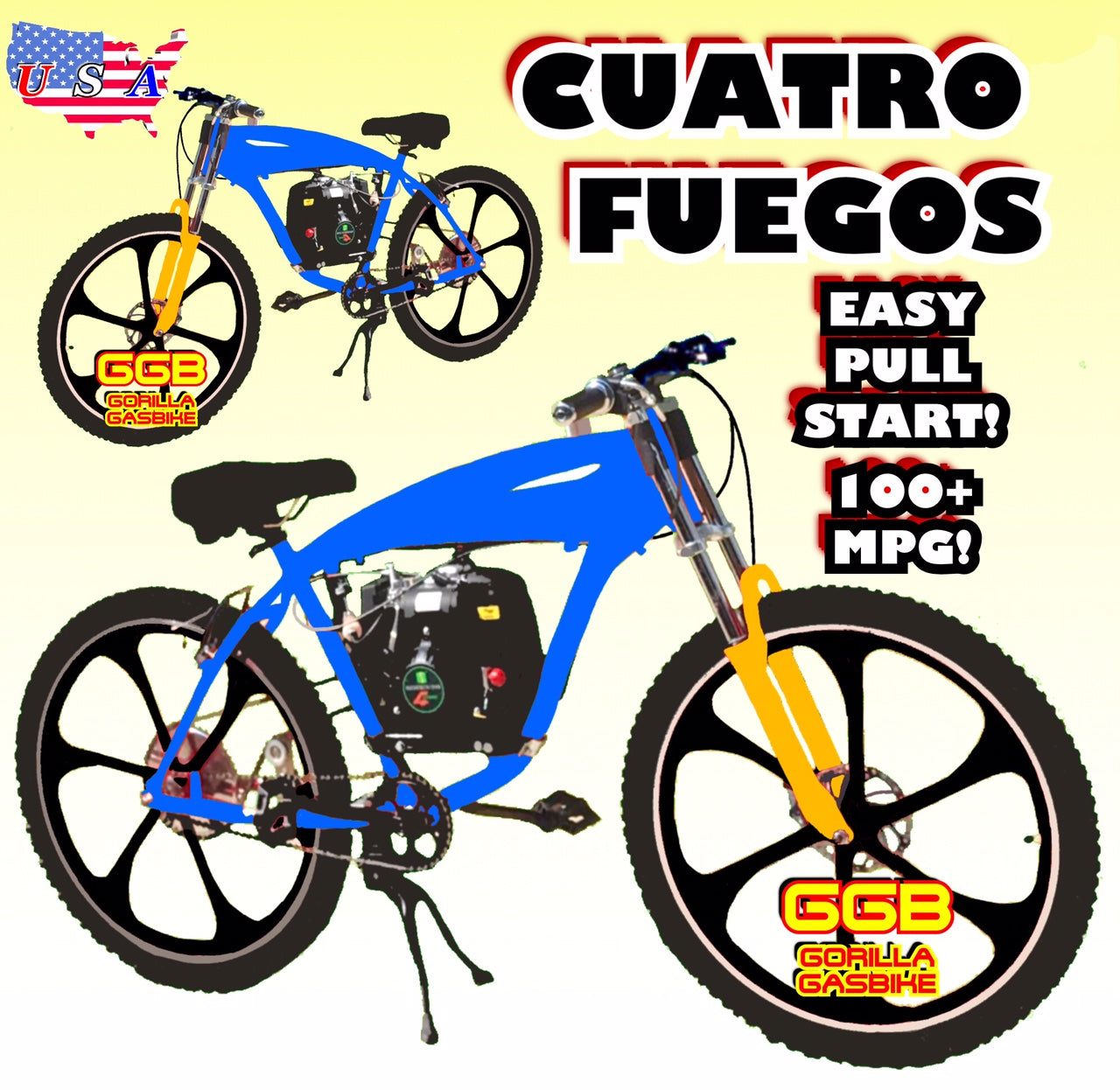 4 stroke gas bike