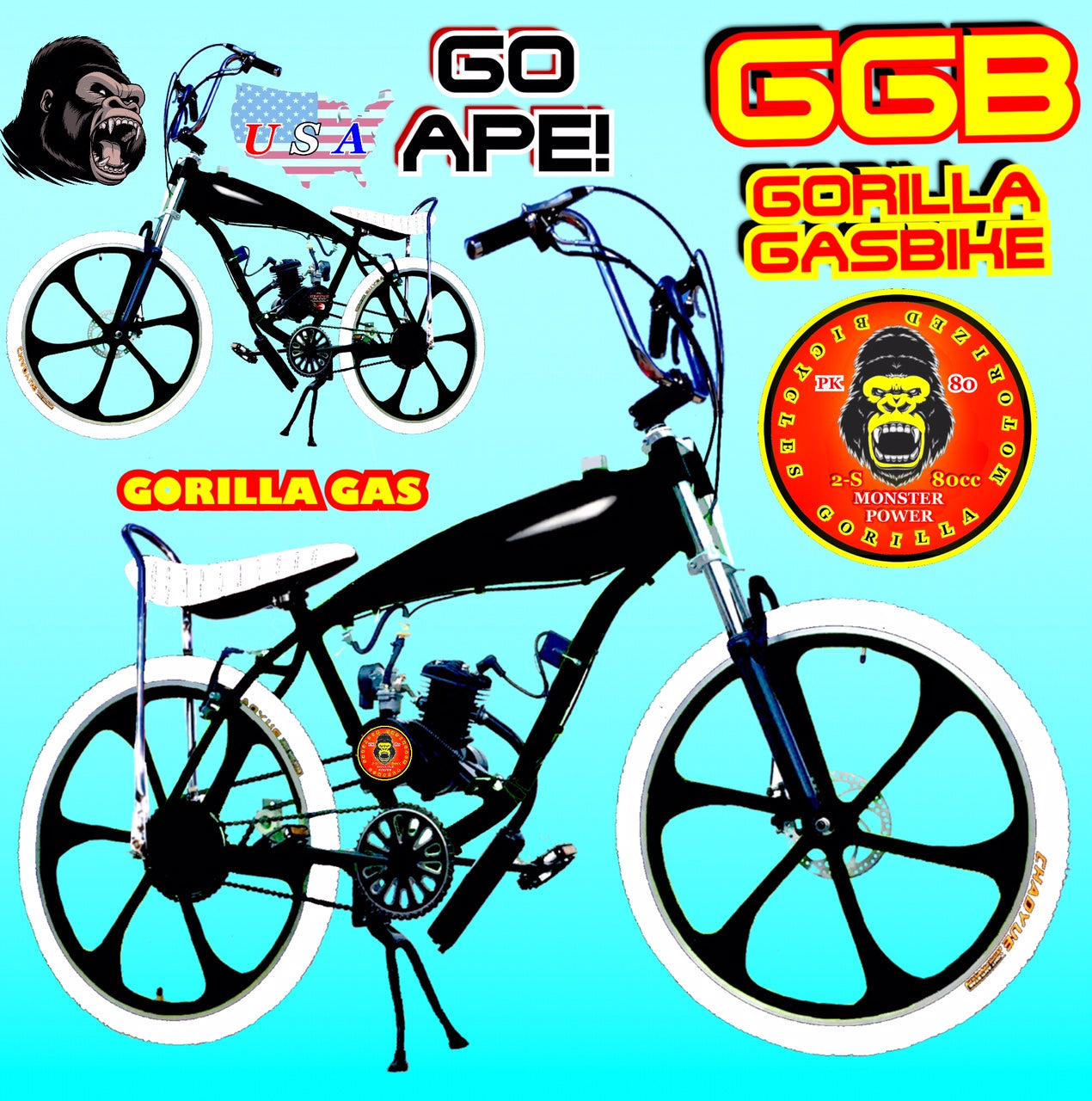 gas bike frame