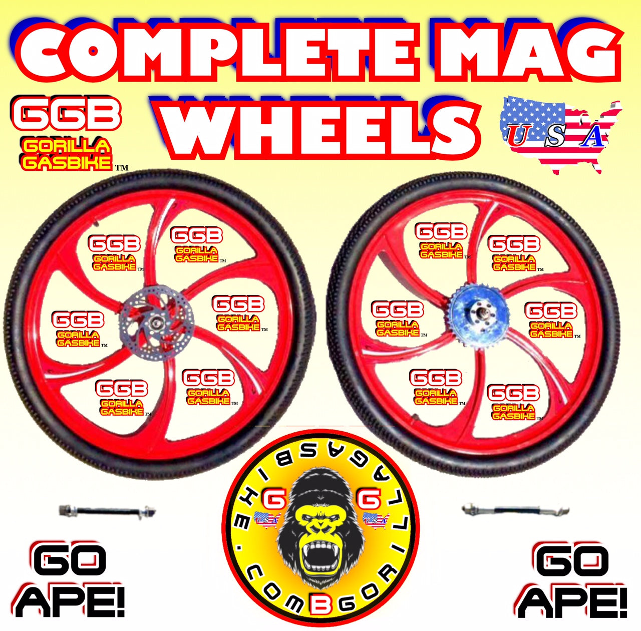 26 inch mag wheels for motorized bike