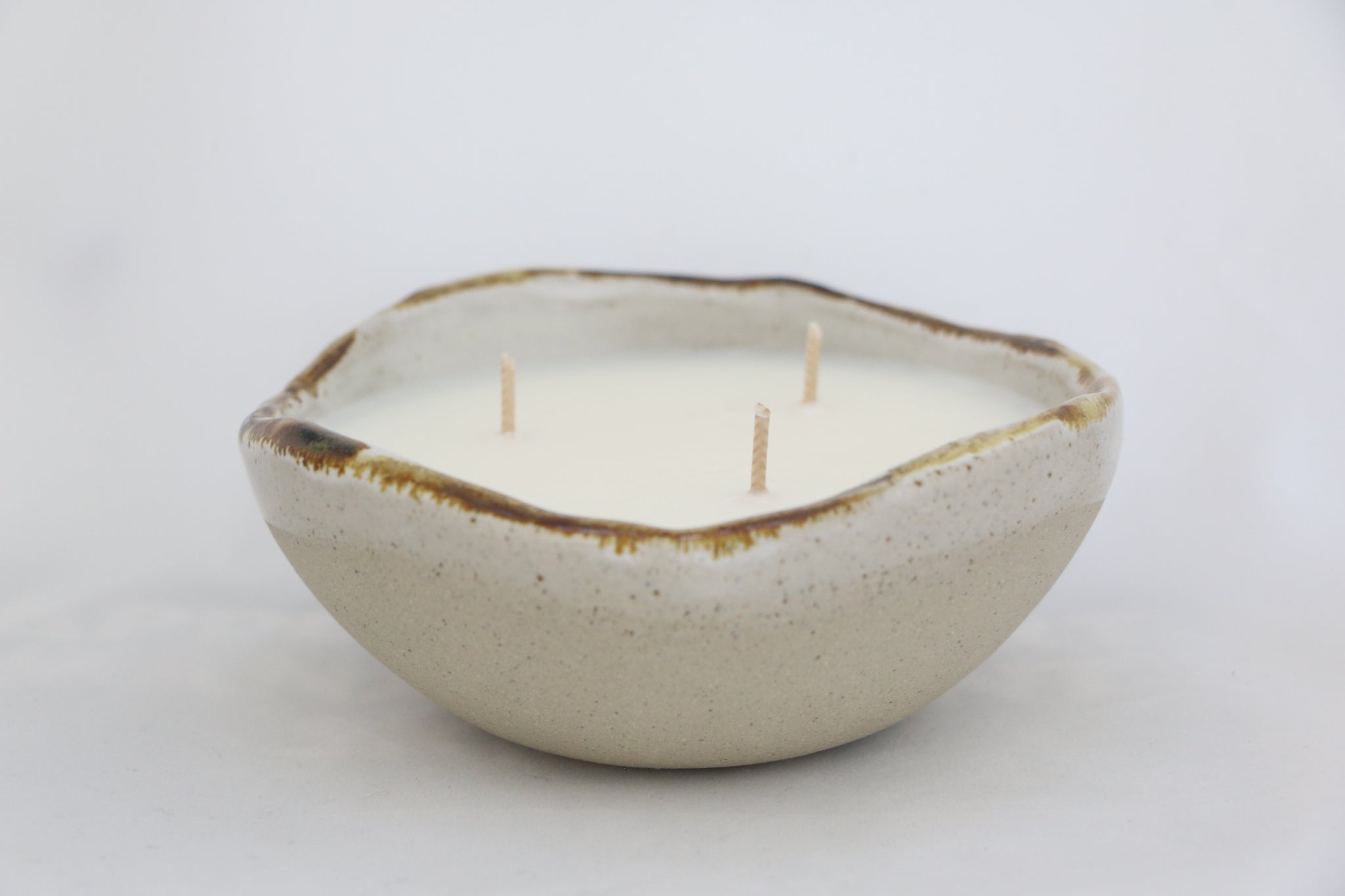 ceramic bowl candle