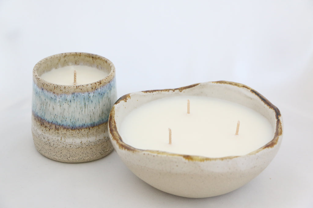 ceramic bowl candle