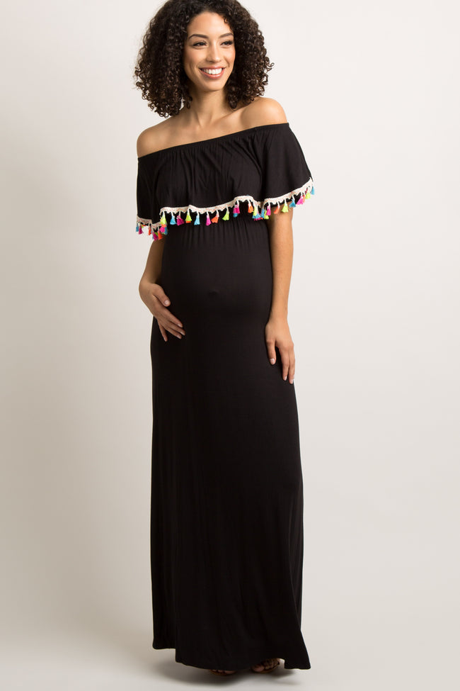 maxi tassel dress