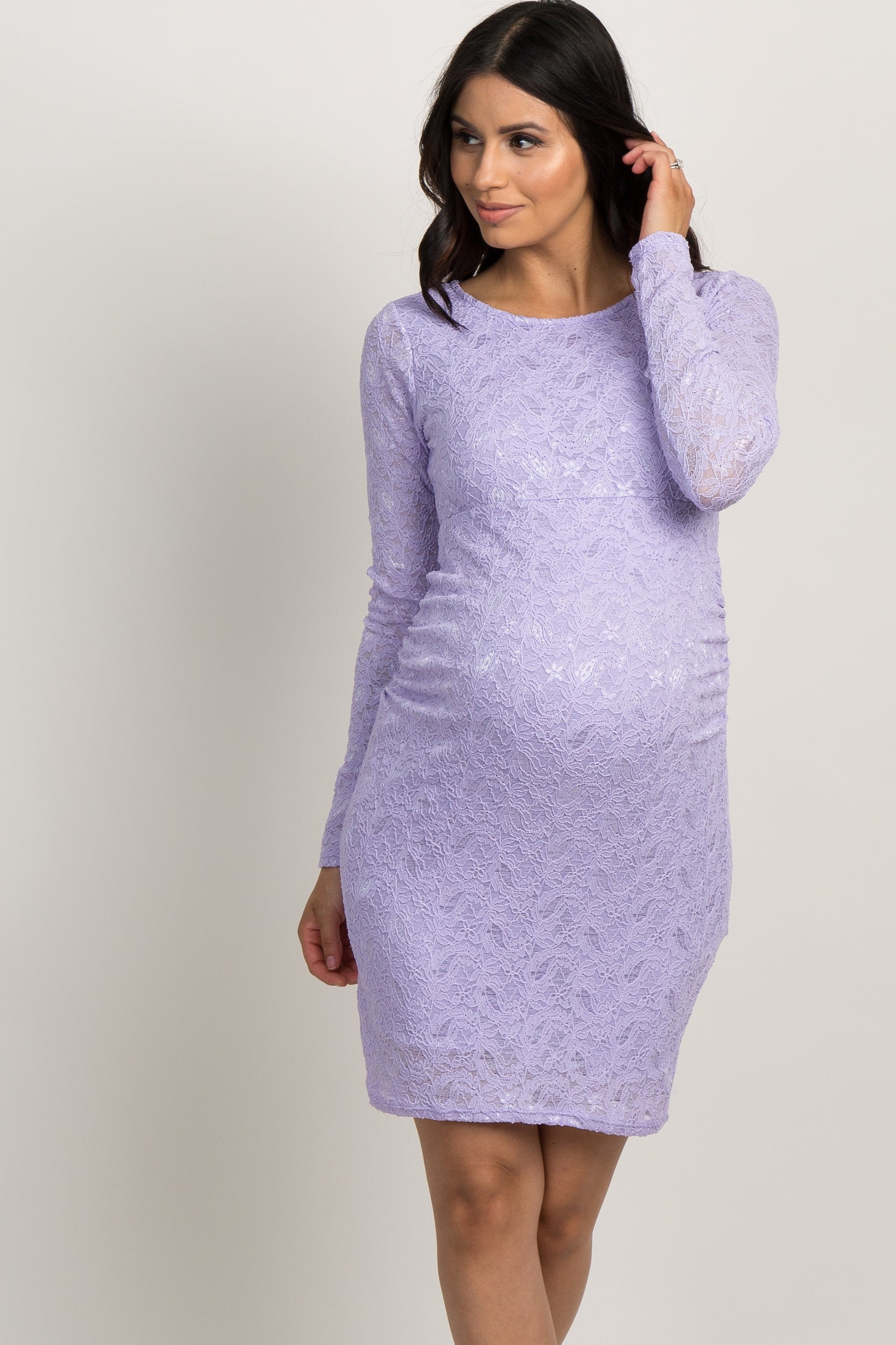 lavender lace dress sleeve