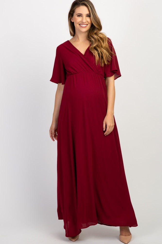 maxi bell sleeve dress