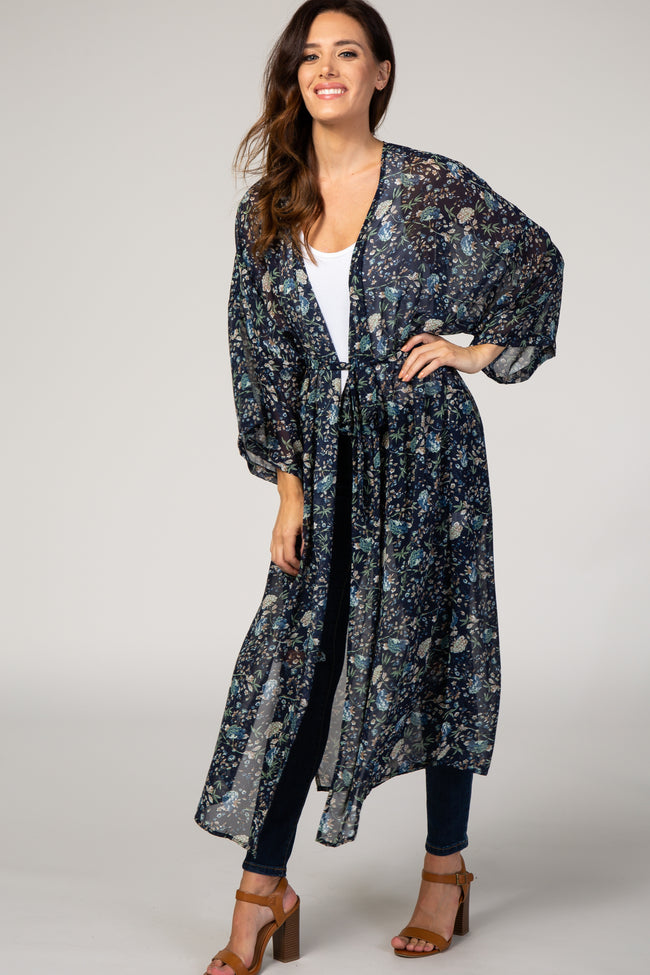 chiffon maxi kimono