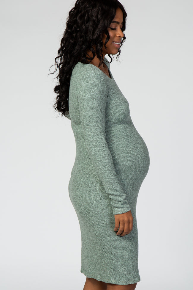 mint lace maternity dress