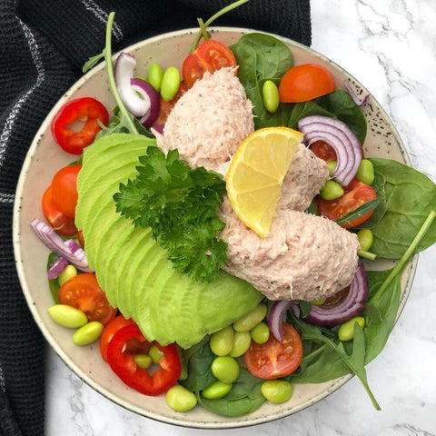Healthy 3-Step Salad Bowl with Tuna Mousse Recipe