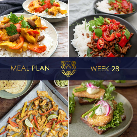 Easy Dinner with KUMA Meal Plan & Grocery List for Week 28