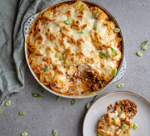 Easy Shepherds Pie with Beef and Scalloped Potatoes Recipe