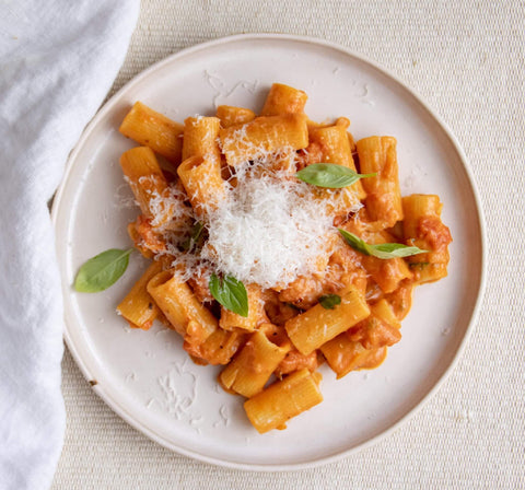 Easy Creamy Rigatoni Recipe with Homemade Pasta Sauce