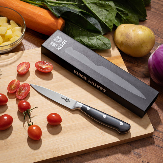 Kuma Kitchen Knife Sharpener - User Friendly - 8 inch Steel Honing Rod for Sharpening Your Chef