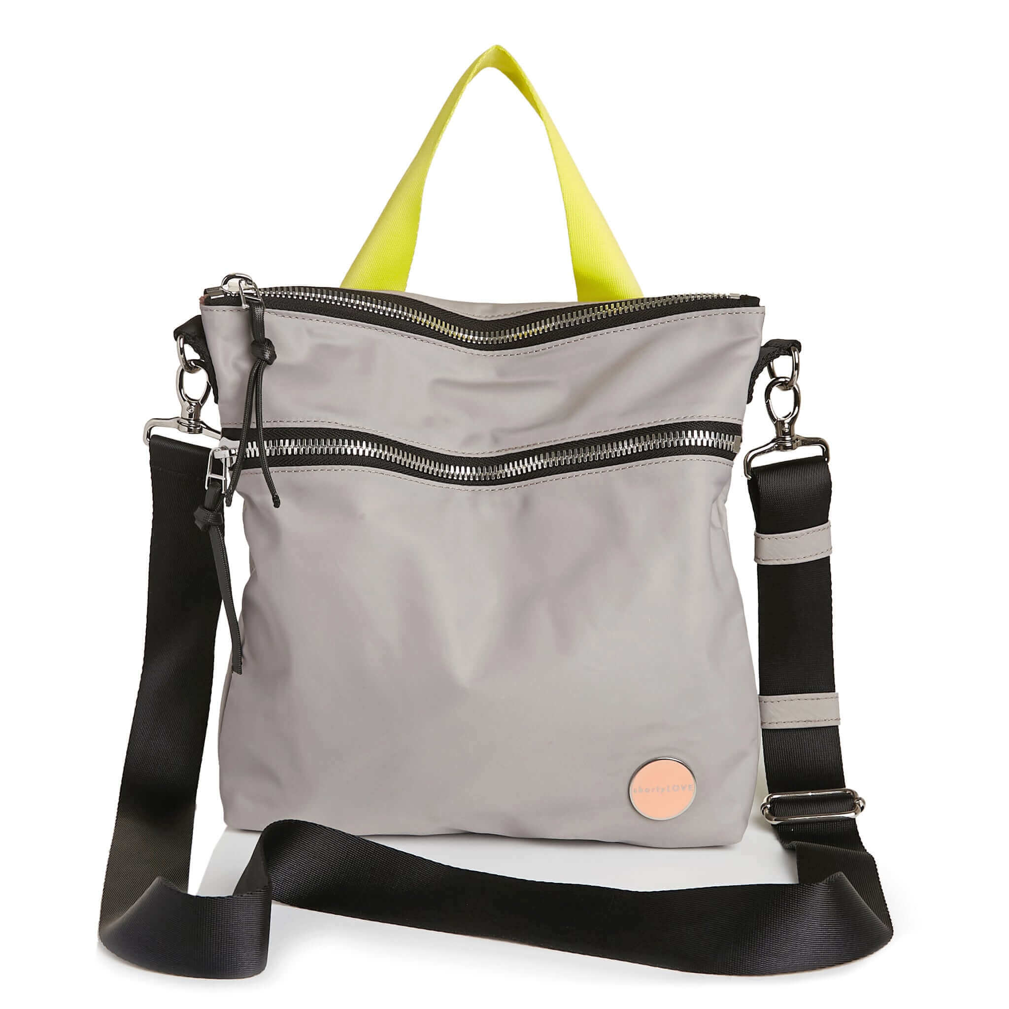 a grey amuse medium crossbody bag