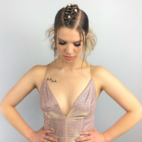 Pink Pewter and Mireya Villarreal Hair Tutorial with Bobby Pins