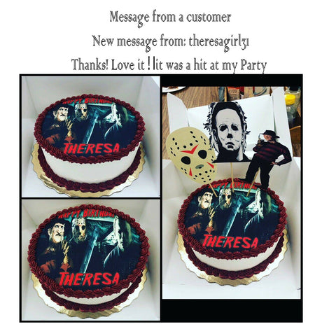 Michael/Jason/Freddy Cake Topper