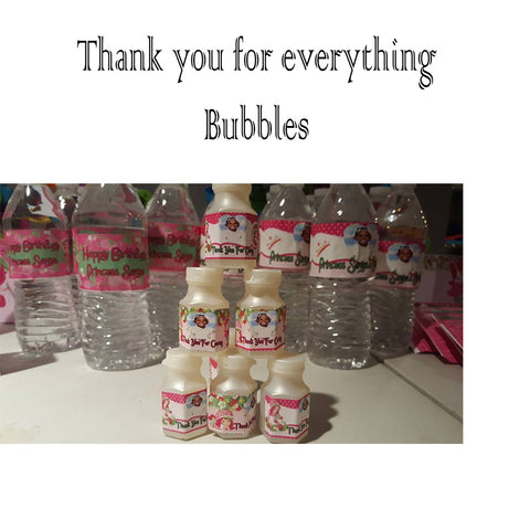 Strawberry Shortcake Bubbles Labels