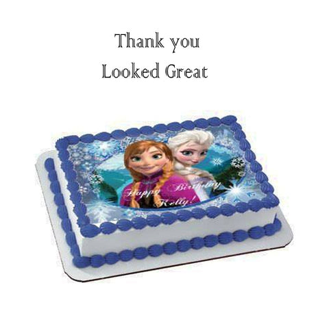 Disney's Frozen Anna Elsa Cake Topper
