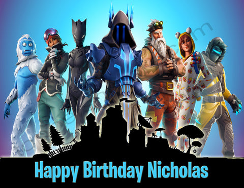 Fortnite Personalized Edible Print Premium Cake Topper Frosting Sheets 5 Sizes - details about roblox personalized edible print premium cake topper frosting sheets 5 sizes