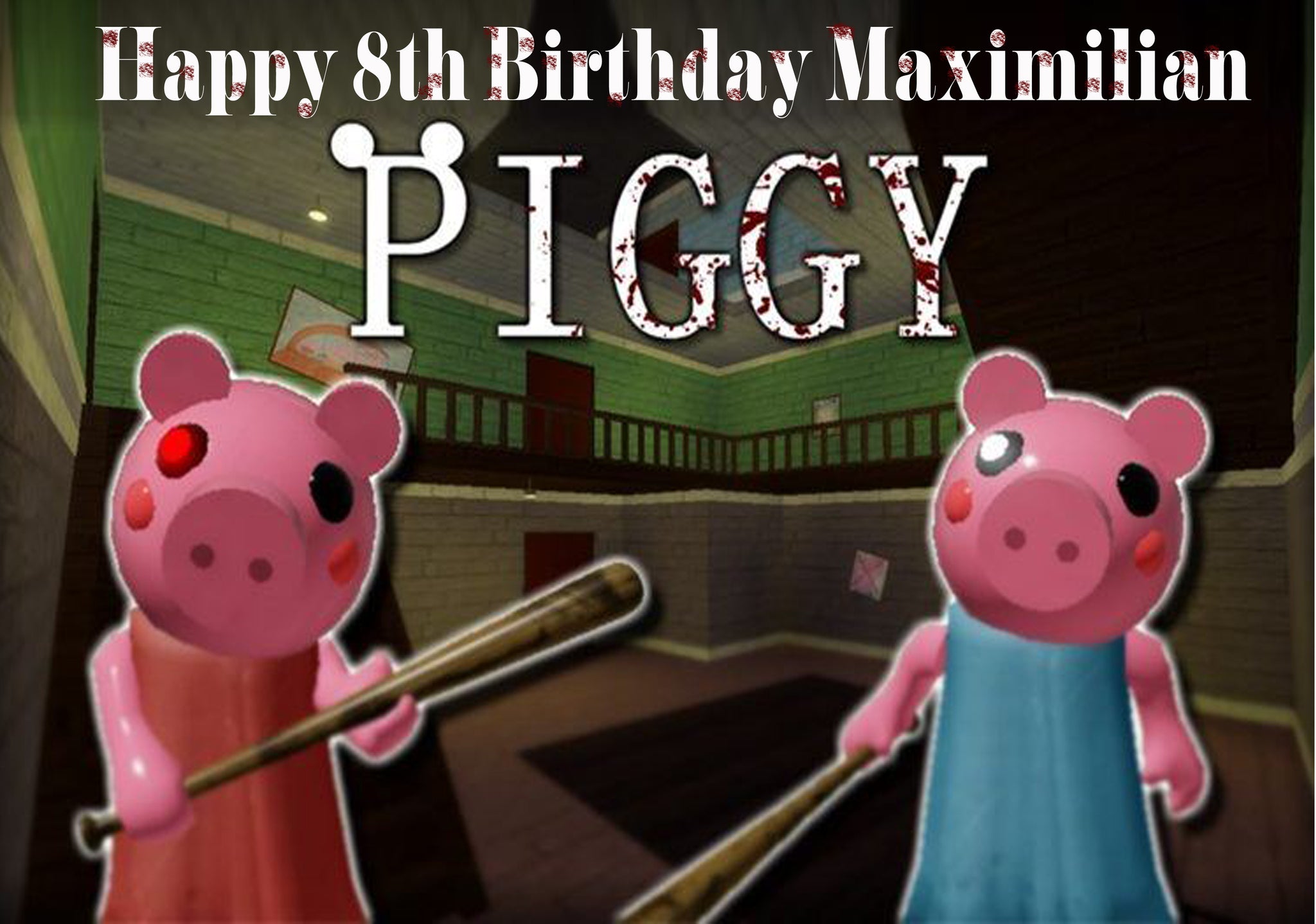 Roblox Piggy Personalized Edible Print Premium Cake Topper Frosting Sh Edible Toppers More - roblox piggy cake