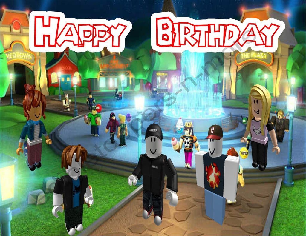 Printable Cake Toppers Roblox