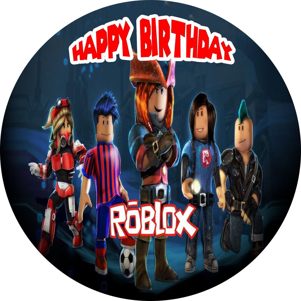 Roblox Personalized Edible Print Premium Cake Topper Frosting Sheets 5 Edible Toppers More - roblox cupcake toppers made from premium cardstock paper