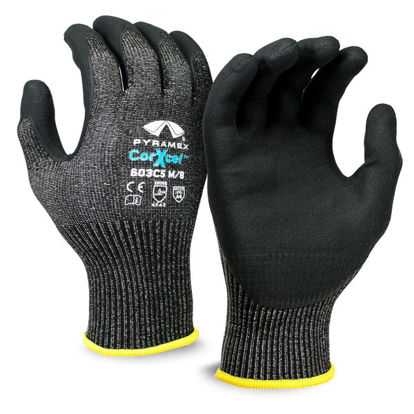 Radians 13g Level 3 Cut Protection High Visibility Dip Glove