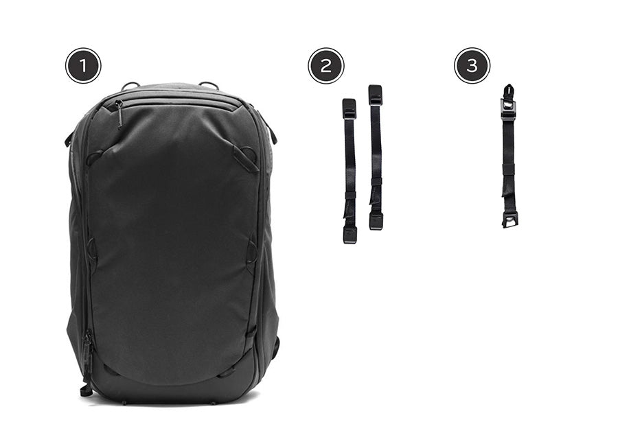 peak design travel backpack under seat