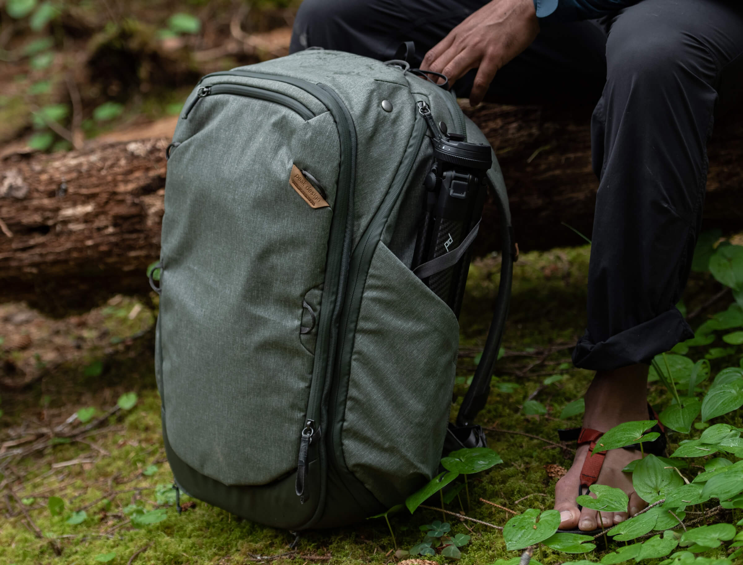 peak design travel backpack under seat