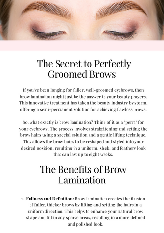 Pretty Little Secrets Beauty Toronto Blog Post ON The Secret to Perfectly Groomed Brows