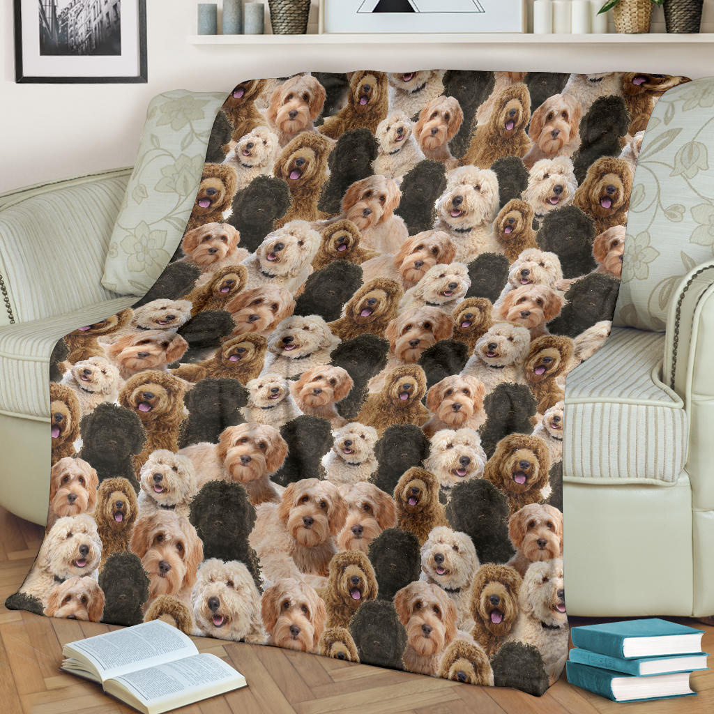 Labradoodle Full Face Blanket - Dream Come True Chanel