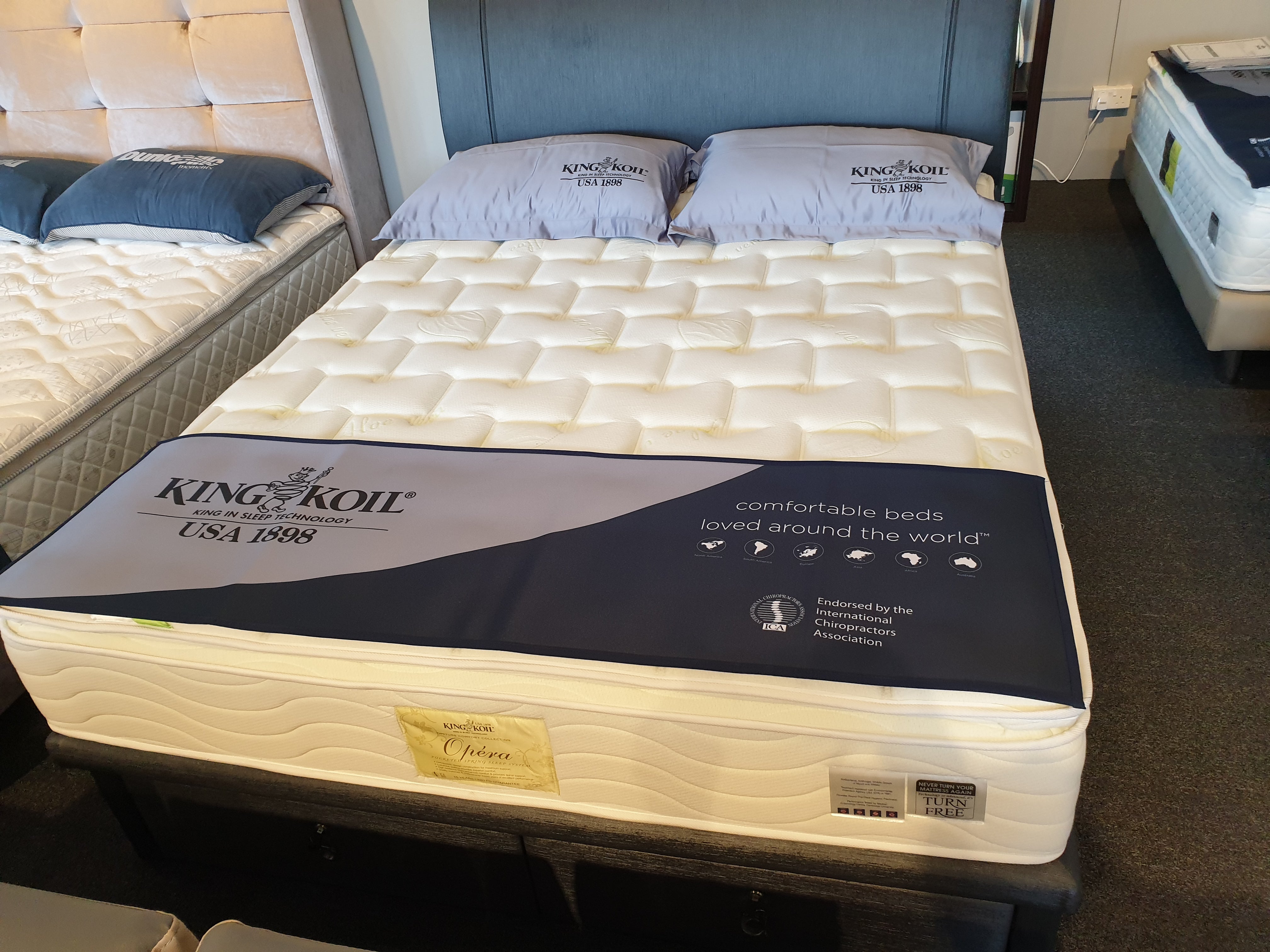 King Koil Opera Natural Latex 5 Zones Individual Pocketed Spring The Mattress Boutique