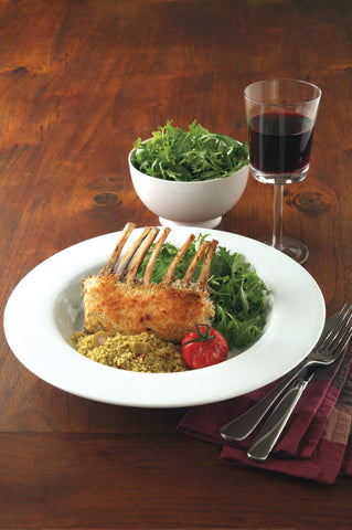 Mustard-crusted Lamb with Couscous