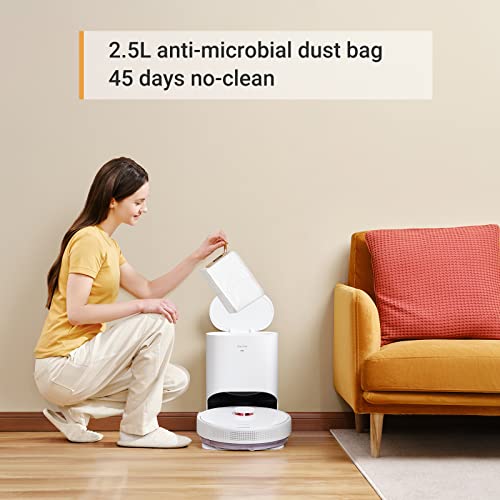 Dreametech D10 Plus Robot Vacuum and Mop with Self-Emptying Base for 45  Days of Cleaning, Robotic Vacuum with 4000 Pa Suction and LiDAR Navigation