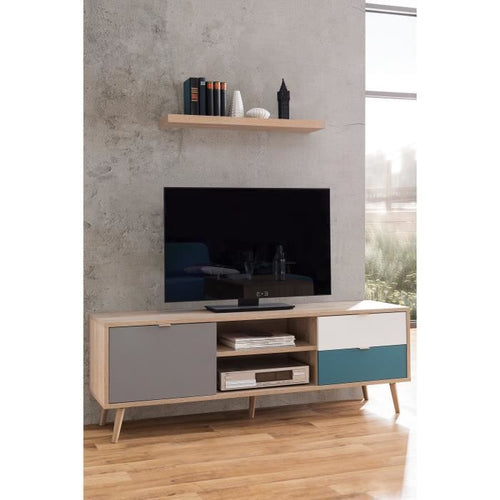 TUBA Scandinavian Range - Living Room Set - Grey, Petrol Blue and White