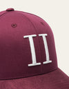 Les Deux MEN Baseball Cap Suede II Cap 651210-Burgundy/Off White